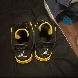 Air Jordan Black and Yellow Sneakers